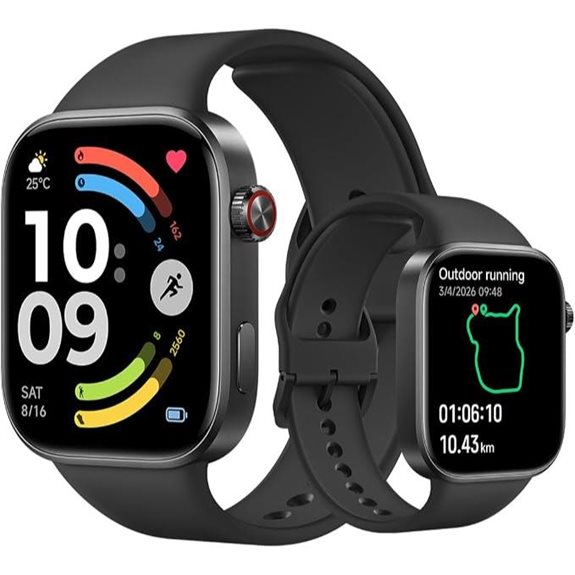 XIAOMI Redmi Watch 6 Damen-Smartwatch 24 Tage Akkulaufzeit Schwarz