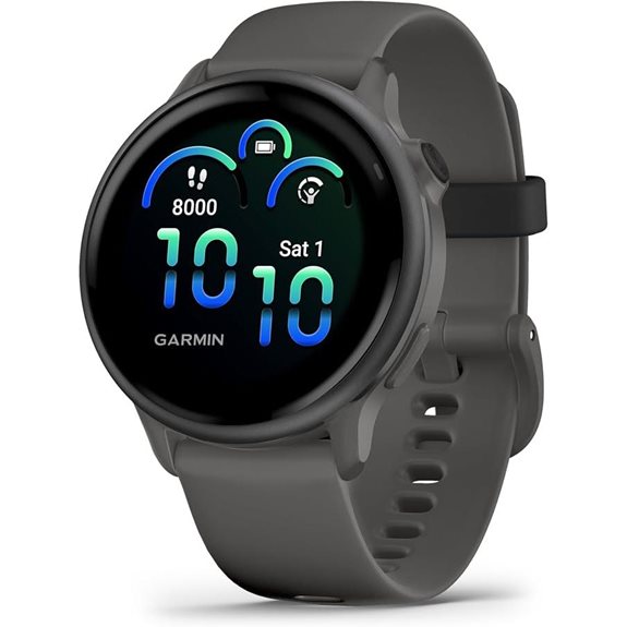 Garmin Vivoactive 6 42 mm GPS Fitness-Smartwatch Pebble Grey Slate Grey