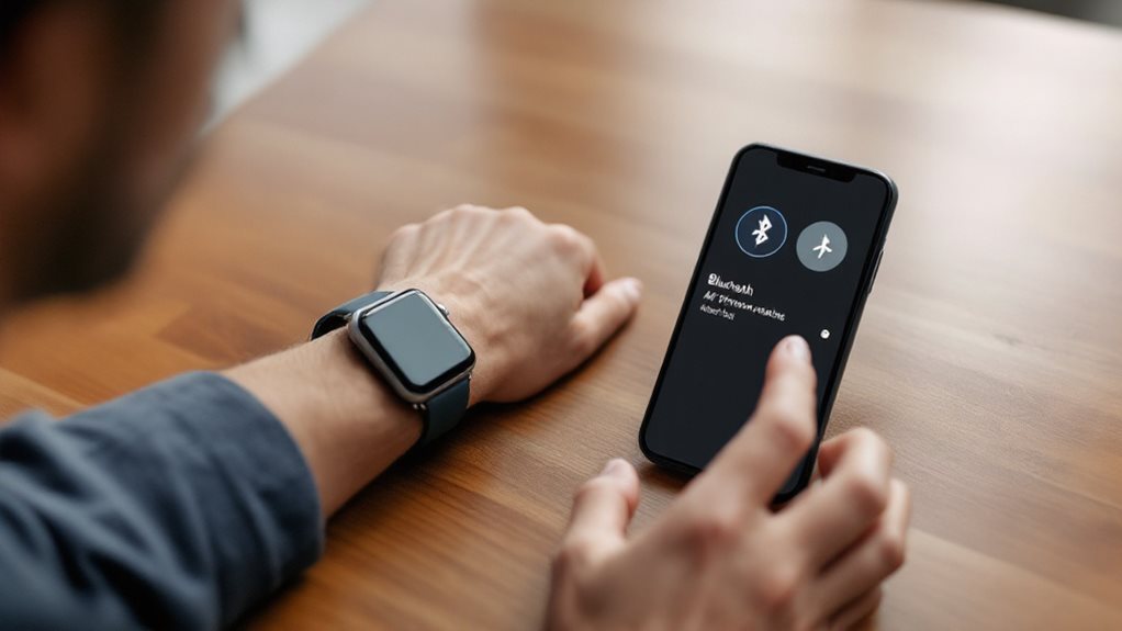 Überprüfe Bluetooth, den Flugmodus und die Entfernung